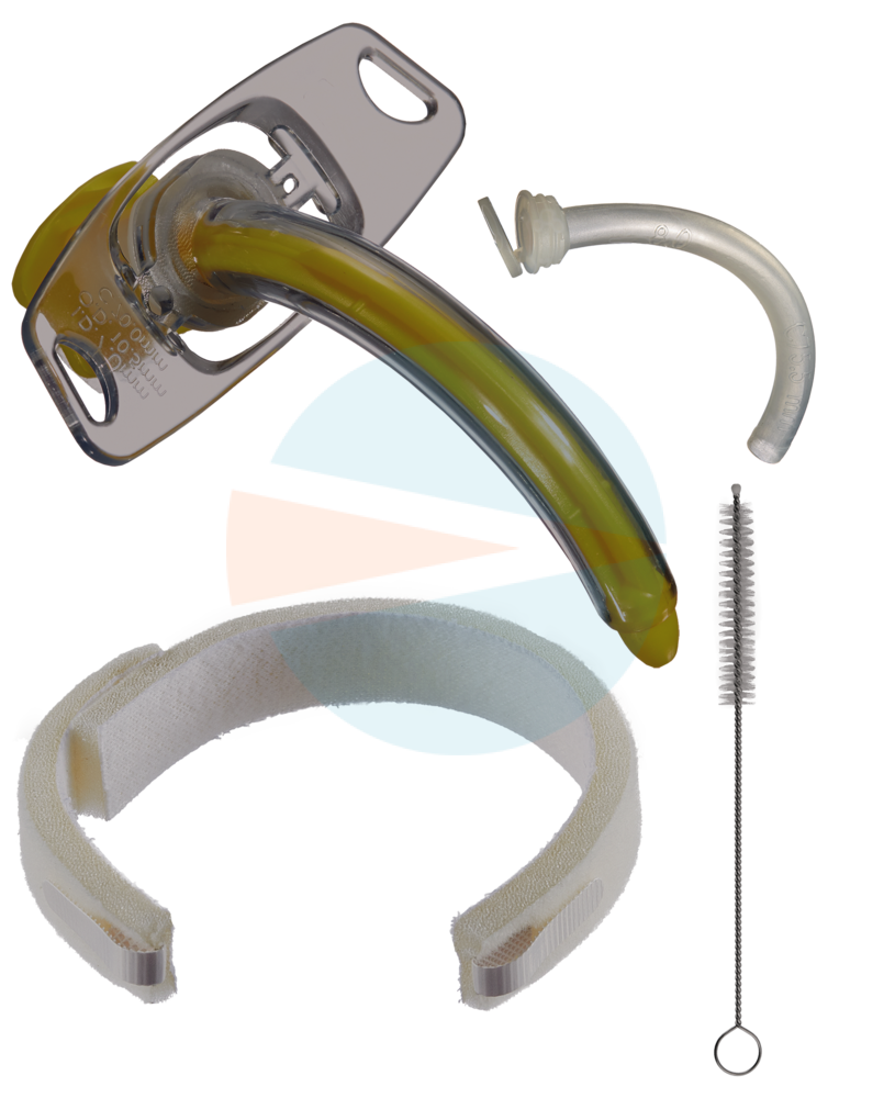 Трахеалкит® | трахеостомическая трубка без манжеты, с повязкой Дуо-Клип или тесьмой 